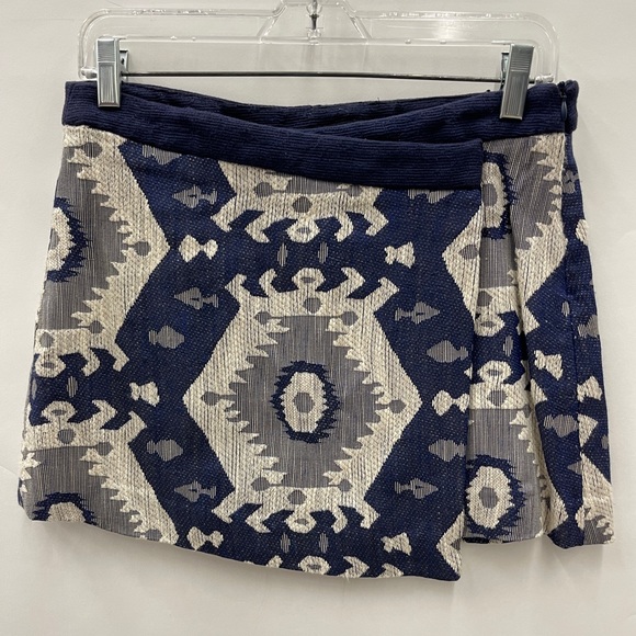 Zara Navajo printed wrap mini skirt - Picture 3 of 6
